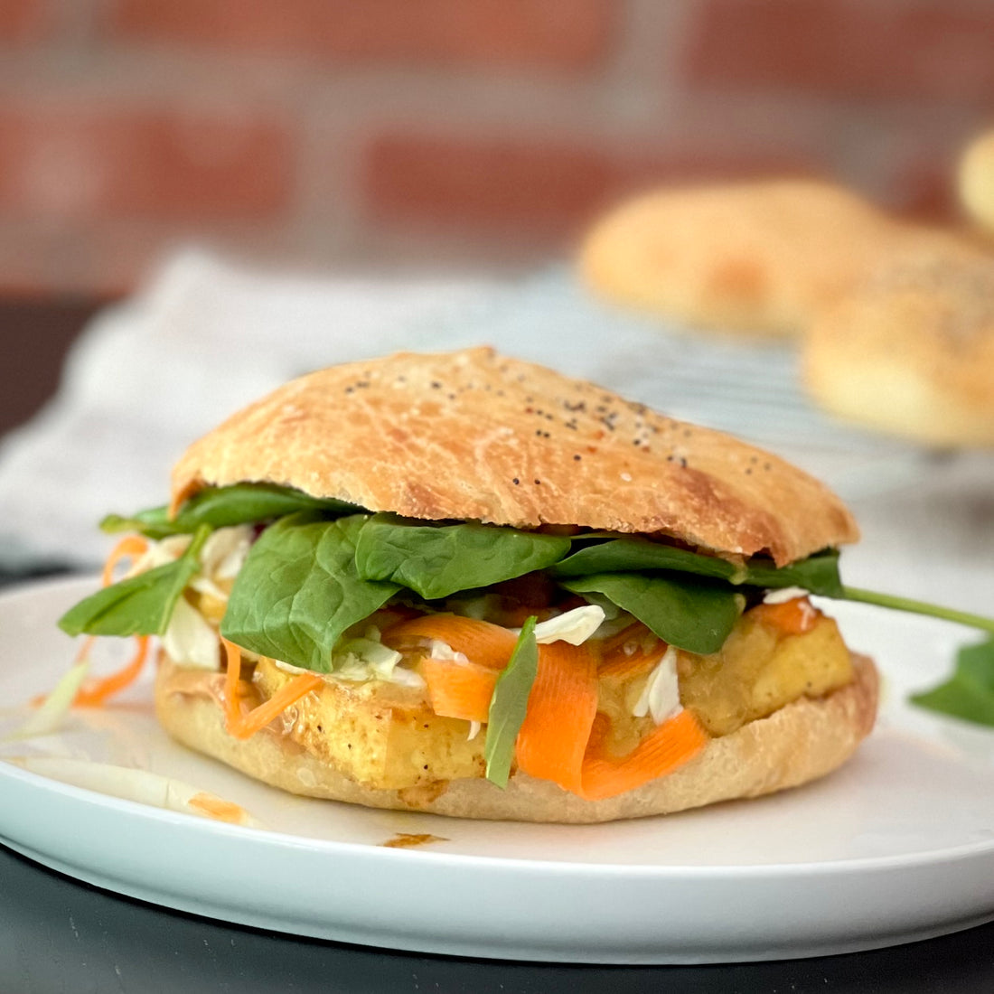 Hoisin Tofu Bahn Mi Sandwich