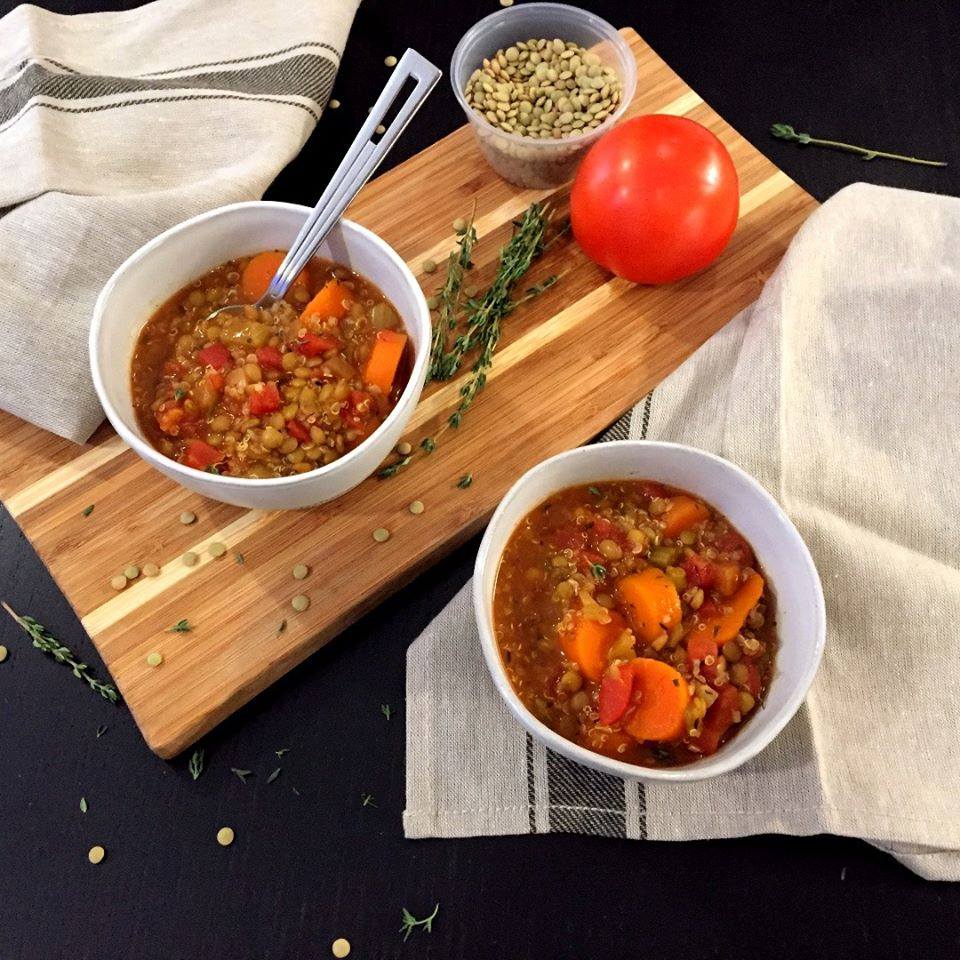 Smoky Lentil Soup with Ancient Grain