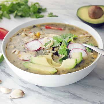 Cuban Black Bean Soup with Mango Salsa